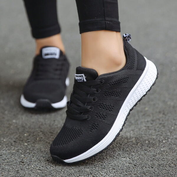 Fashion Casual Sneakers - WF002- Black