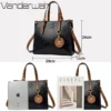 WB079 - Luxury Leather Handbags - Black