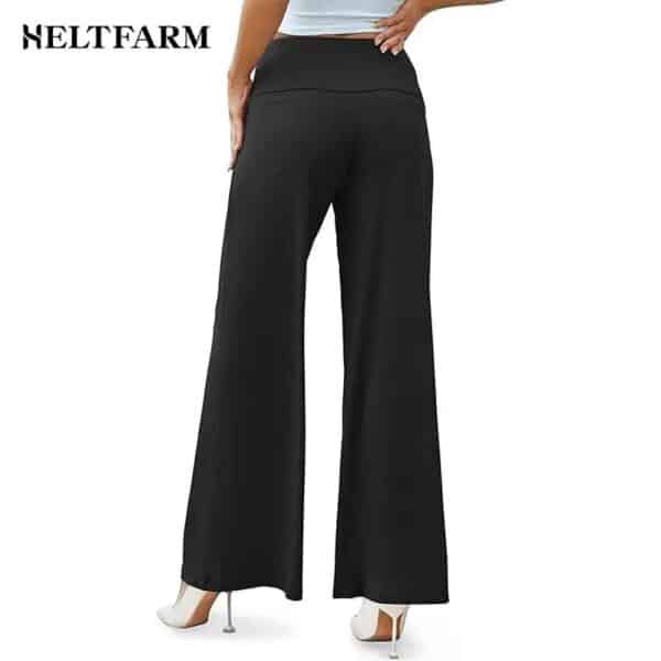 WD414 Stretchy Wide Leg Palazzo Lounge Pants - Image 10