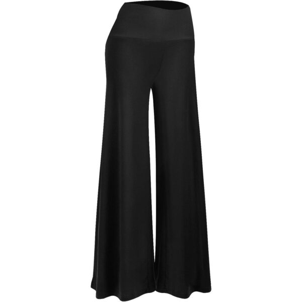 WD414 Stretchy Wide Leg Palazzo Lounge Pants - Image 4