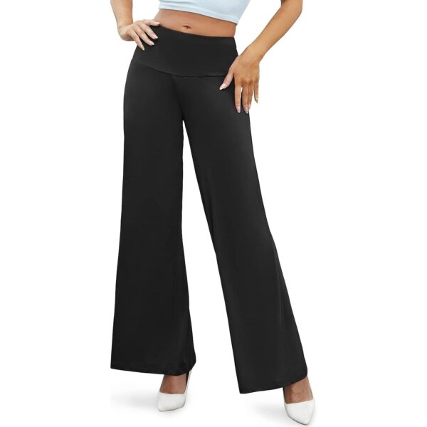 WD414 Stretchy Wide Leg Palazzo Lounge Pants - Image 7