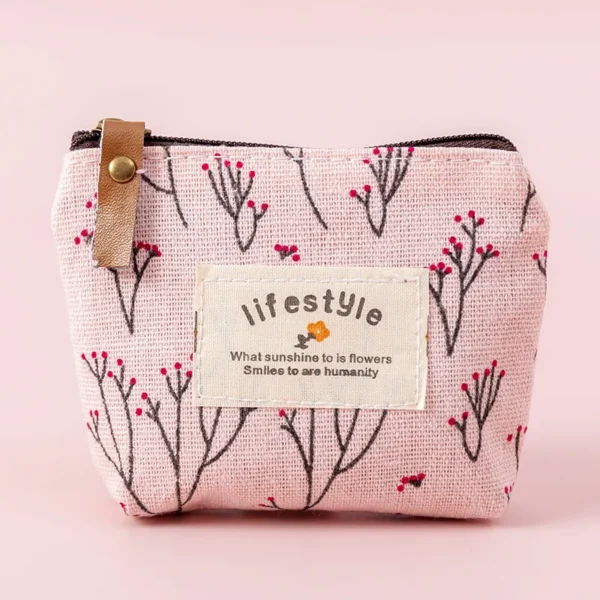 FA859 Flower Pattern Small Coin Purses - Image 5