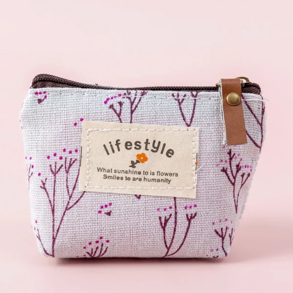 FA859 Flower Pattern Small Coin Purses - Image 6