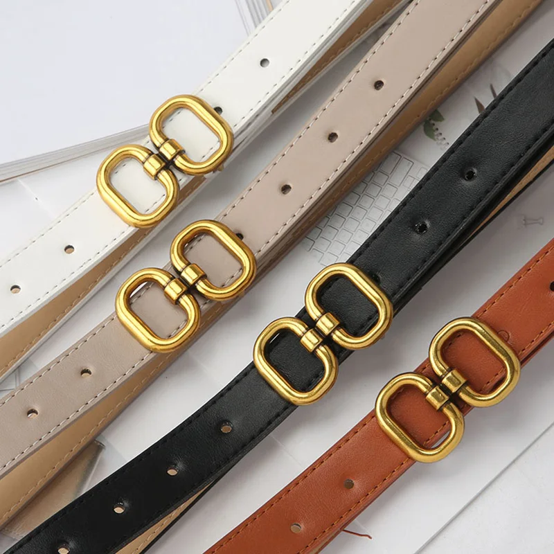 FA855 Pu Leather Metal Buckle Waist Strap Belt