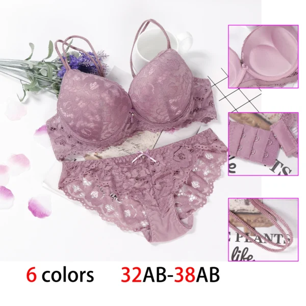 WU530  Transparente Panties And Bra Set - Image 5