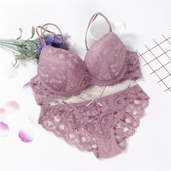 WU530  Transparente Panties And Bra Set - Image 2
