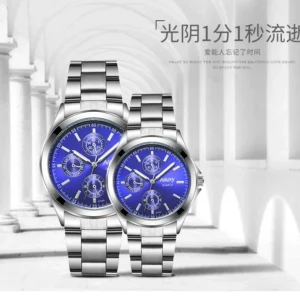 Luminous waterproof student quartz couple watches