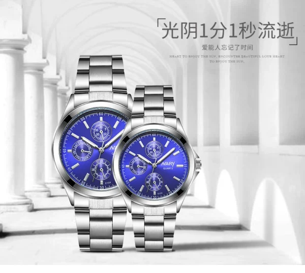 Luminous waterproof student quartz couple watches