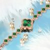 WW703 Versatile Simple Diamond-encrusted Green Jewelry Bracelet