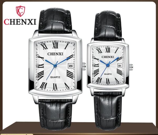 chenxi brand calendar quartz casual couple watch