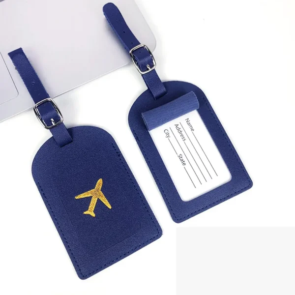 SP143 1PC PU Leather Luggage Tag Identifier