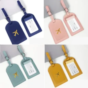 SP143 1PC PU Leather Luggage Tag Identifier