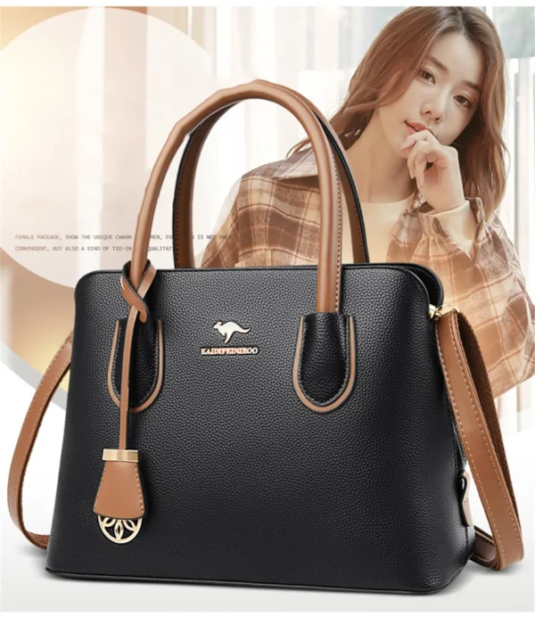 WB081- Urban Chic Tote Leather Bag