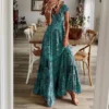 WD422 Bohemian Vintage Long Dress