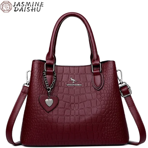 WB082 Women's Crocodile Pattern Shoulder Bag