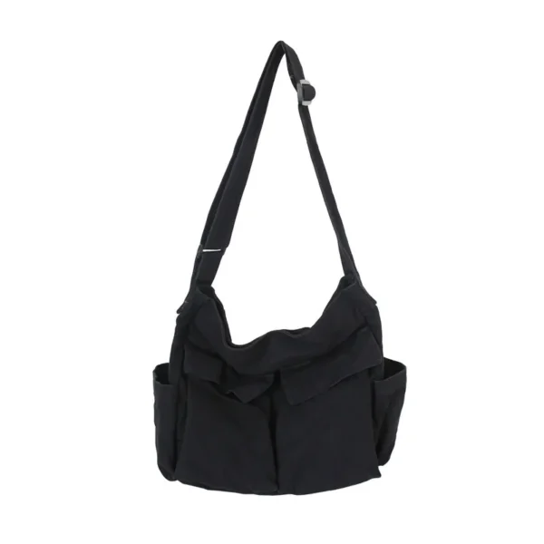 WB008- Large Casual Canvas Shoulder Bag - Image 6