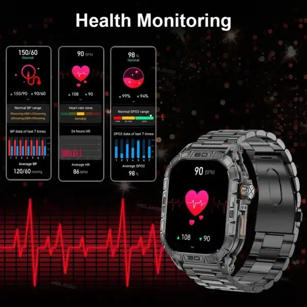 K63 - AMOLED Screen Bluetooth Call Smart Watch Sports - Image 9