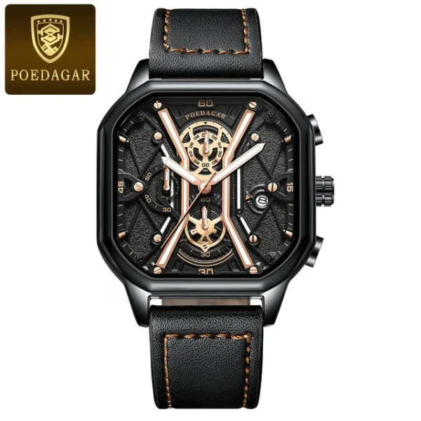 MW747 - POEDAGAR Fashion Men Luxury Wristwatches Chronograph Luminous