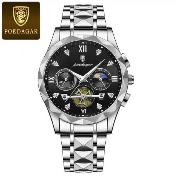 MW740 - POEDAGAR Luxury Man Wristwatch Waterproof Luminous Chronograph Watch for Men - Image 8