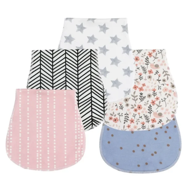 NB045 Baby Burp Cloths for Girls & Boys Absorbent Cotton - Image 5