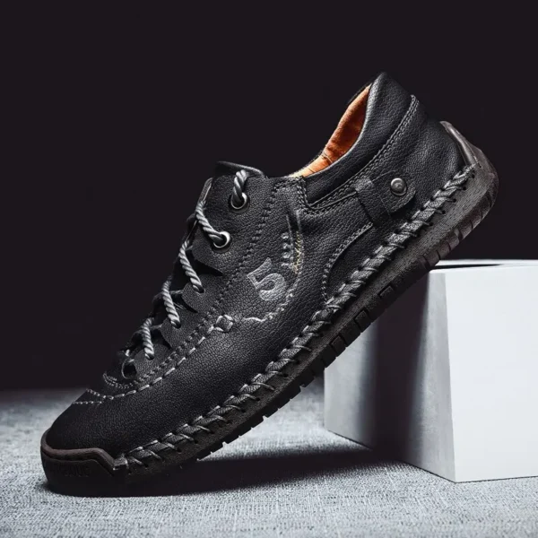 MF014 High Quality Men's Comfortable Leather Casual Shoes Soft Classic Ankle