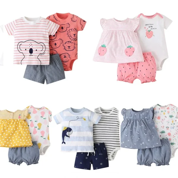 NB029 Summer Baby Girl Sets - Image 3