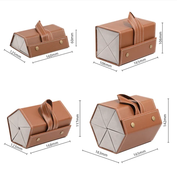 FA871 Foldable Glasses Storage Box Portable Case Multi Grid Sunglasses - Image 2