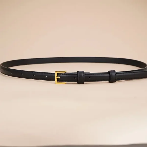 FA876 Embossed PU Leather Belt Bag For Women Black Adjustable - Image 6