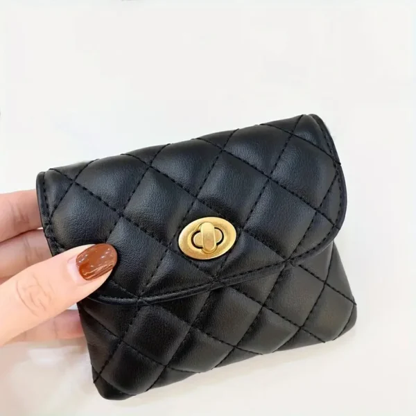 FA876 Embossed PU Leather Belt Bag For Women Black Adjustable - Image 7