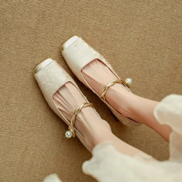 WF109 New Summer Square Toe Zapatos De Mujer - Image 6