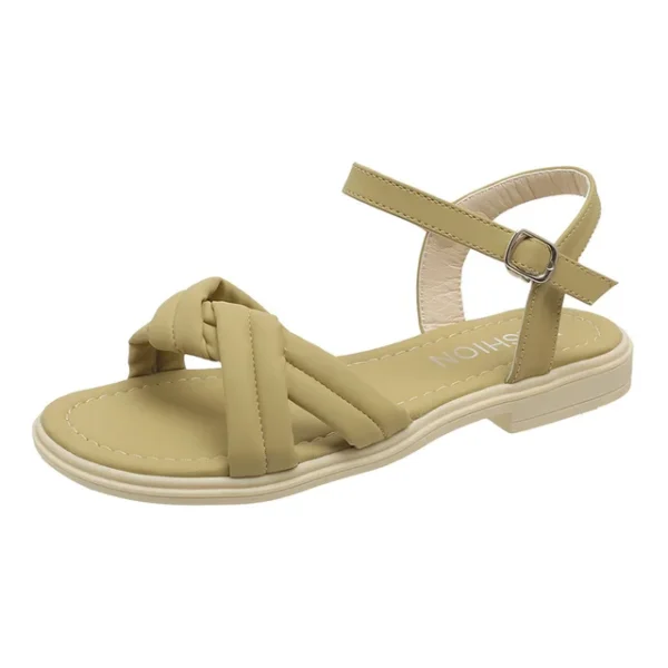 WF111 New Fashion Minimalist Flat Sandals for Women Soft - Image 8