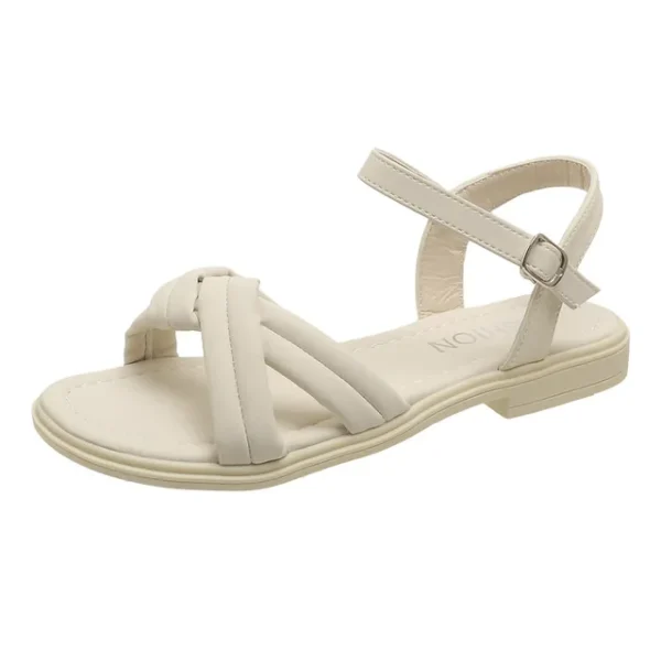 WF111 New Fashion Minimalist Flat Sandals for Women Soft - Image 9