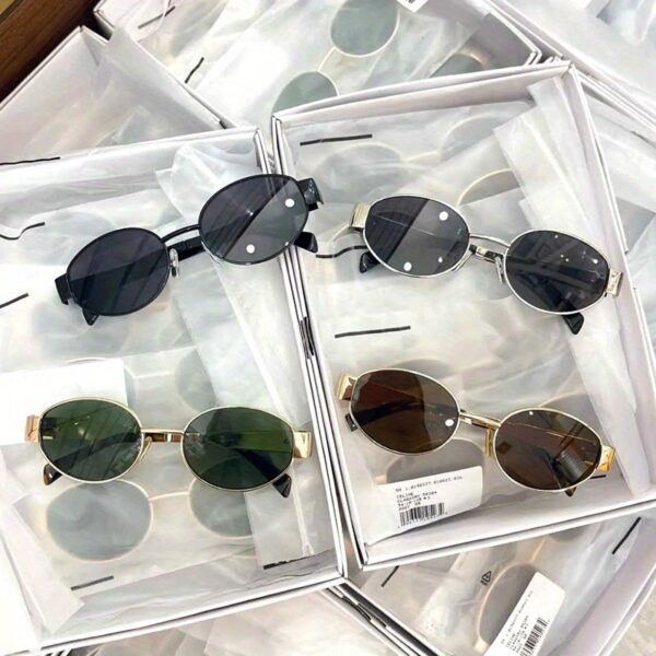 WSG616 Oval Frame Sunglasses - Image 4