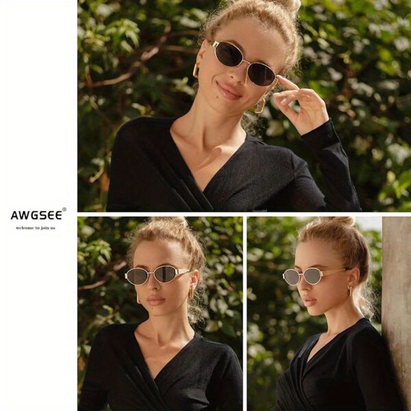 WSG616 Oval Frame Sunglasses - Image 10