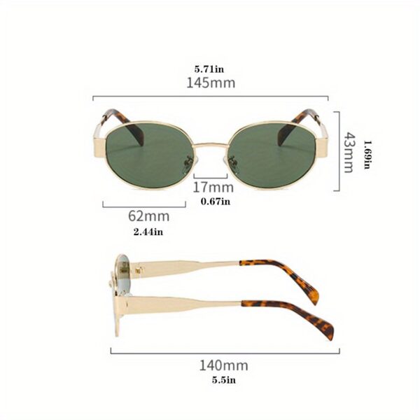 WSG616 Oval Frame Sunglasses - Image 6