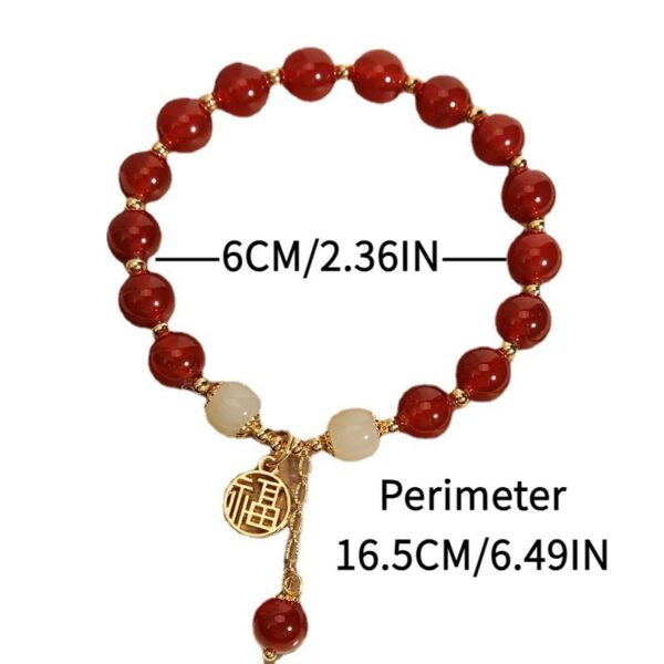 JW983 Red Agate Bracelet - Image 6