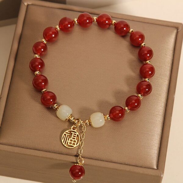JW983 Red Agate Bracelet - Image 2