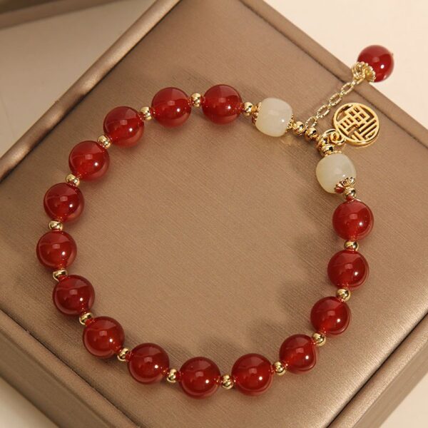 JW983 Red Agate Bracelet - Image 4