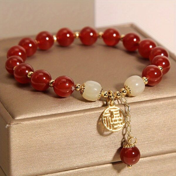 JW983 Red Agate Bracelet - Image 5