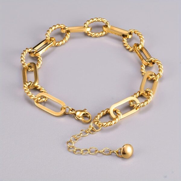 JW945 Gold Elegant Chain Bracelet - Image 4