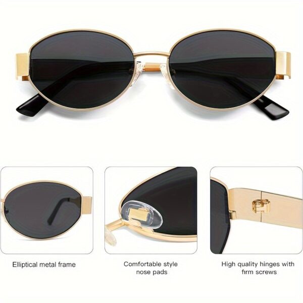 WSG616 Oval Frame Sunglasses - Image 8
