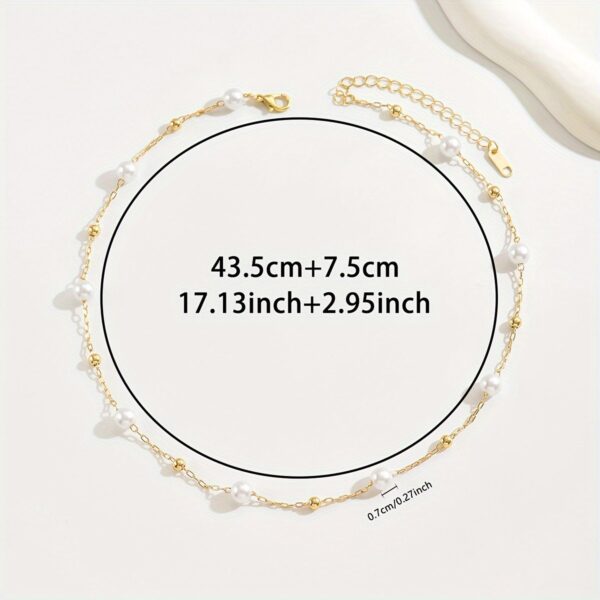 JW949 White Chain Necklace - Image 5