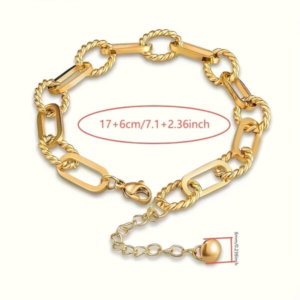 JW945 Gold Elegant Chain Bracelet - Image 5