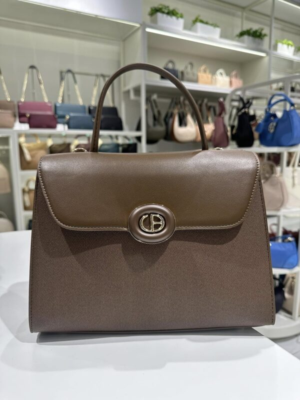 CB002 ChrisBella Leather Tote Bag with Detachable Strap with Wallet - Image 9