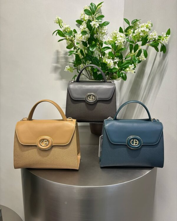 CB002 ChrisBella Leather Tote Bag with Detachable Strap with Wallet - Image 8