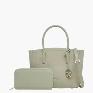 CB003 ChrisBella Textured Tote Bag with Strap and Wallet