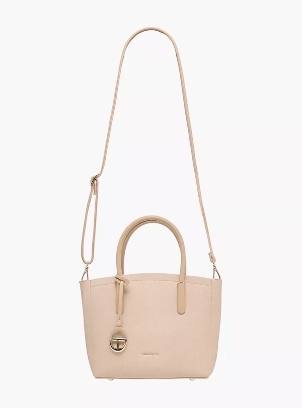 CB003 ChrisBella Textured Tote Bag with Strap and Wallet - Image 6