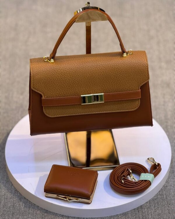 CB007 ChrisBella Leather Woman Sling Bag with Wallet - Image 5