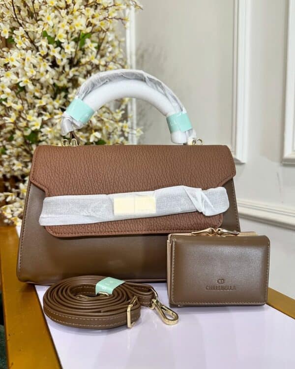 CB007 ChrisBella Leather Woman Sling Bag with Wallet - Image 2