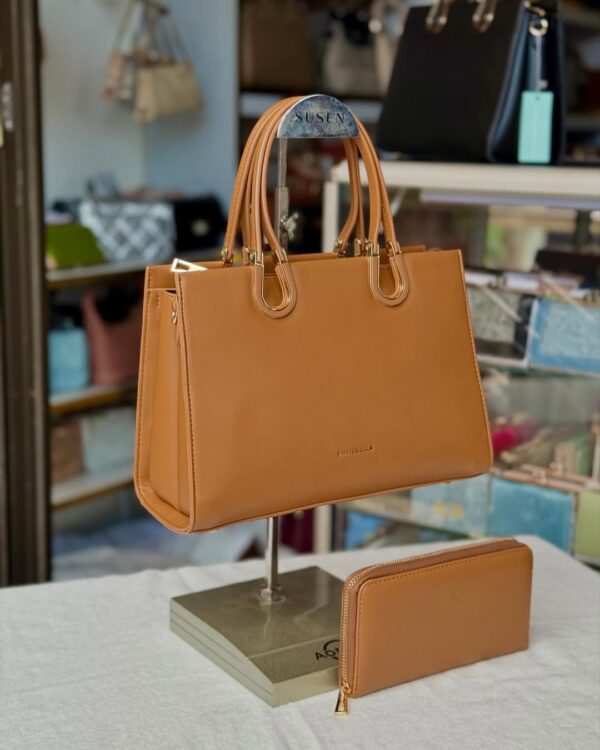 CB008 ChrisBella Leather Handbag with Wallet - Image 2
